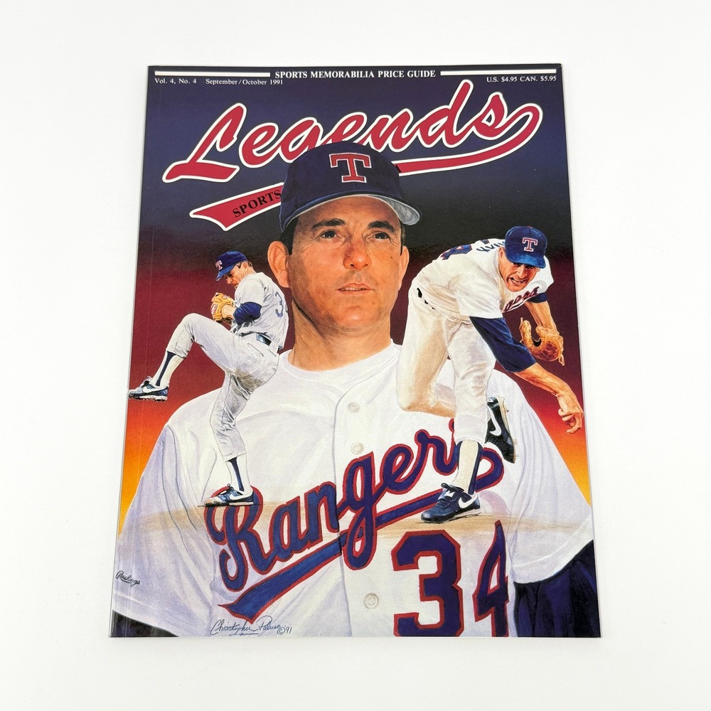 Nolan Ryan Bo Jackson 1991 Legends Magazine Vol 4 #4 Uncut 9 Card Sheet Complete
